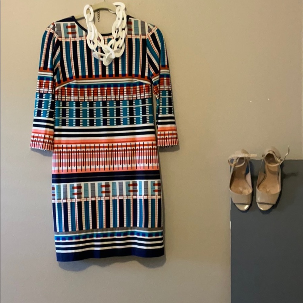 Eliza J.  Multi-colored Shift Dress. Size 2